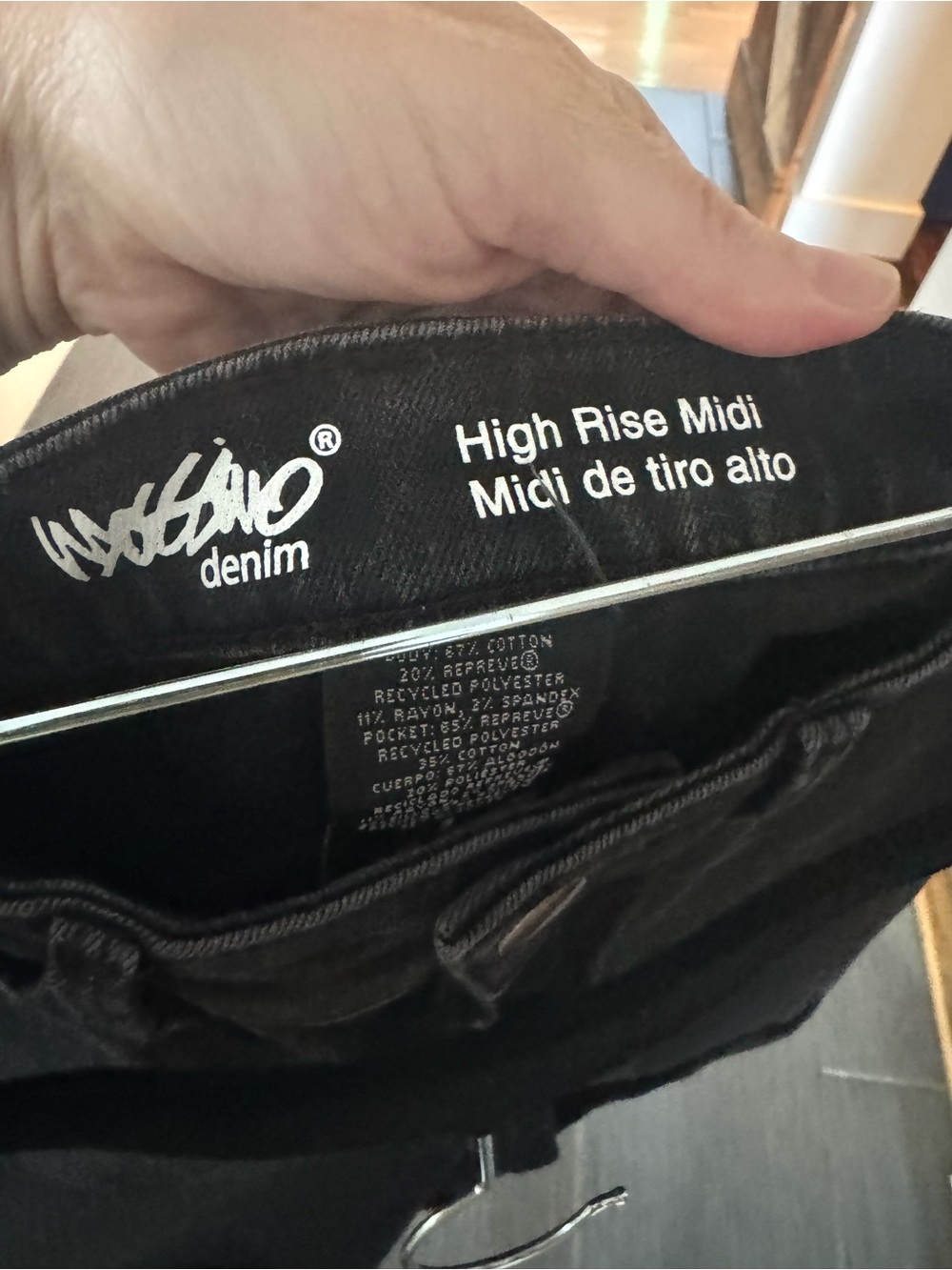 Mossimo Supply Co. Black High-Rise Jean Shorts - Picture 3 of 4